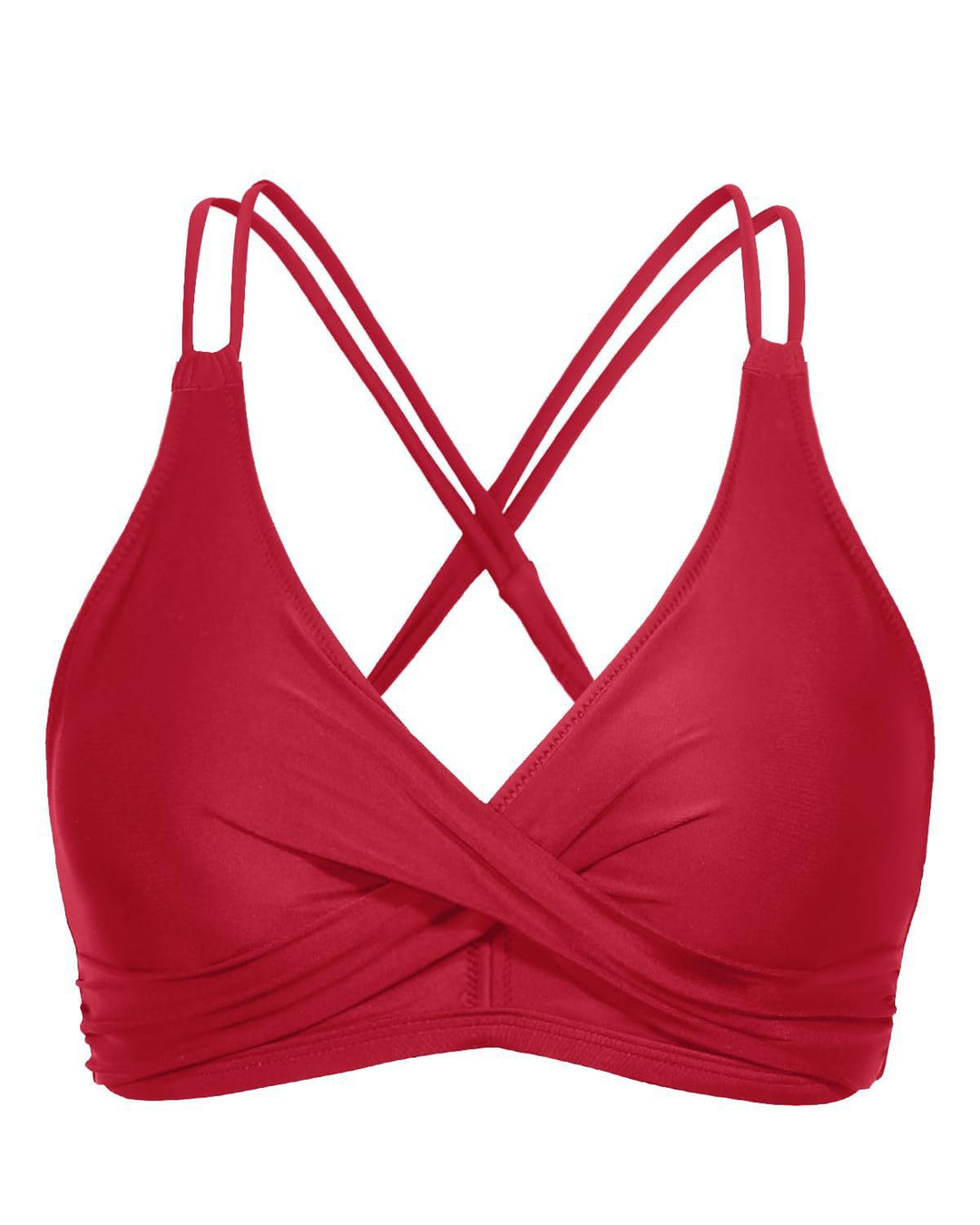 Women's Sporty Bikini Top with Elaborate Wrap Design Mune Fashion