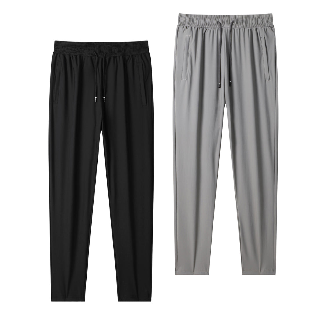 Men's lightweight tapered jogging pants with elastic comfort waistband, drawstring, and side pockets Mune Fashion