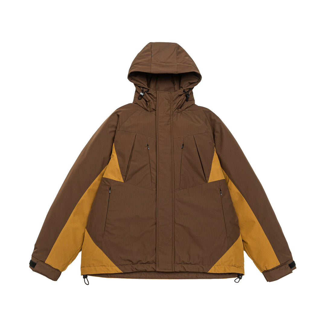 Men's Waterproof Padded Parka with Adjustable Hood and Multiple Pockets Mune Fashion