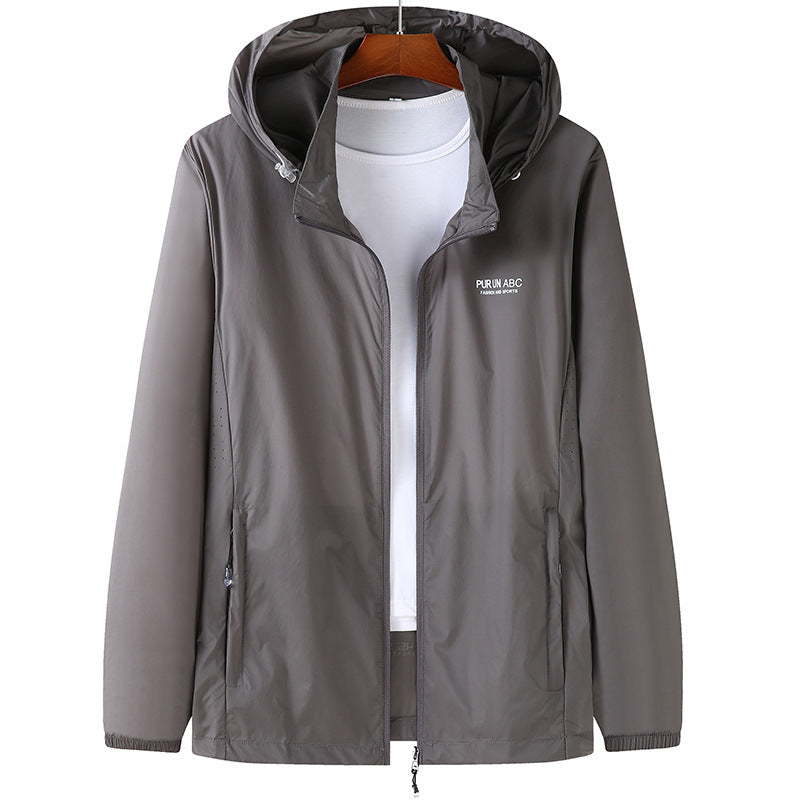 Men's Ultralight Packable Hooded Outdoor Jacket with Two-Way Zipper Mune Fashion