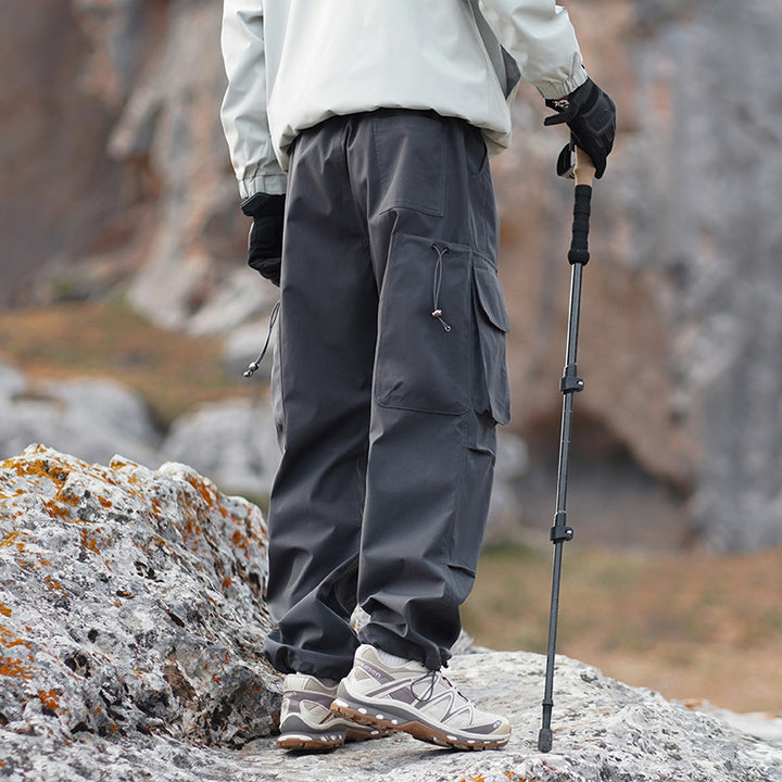 Men's Technical Outdoor Cargo Pants with Multi-Functional Pockets and Stretch Inserts Mune Fashion