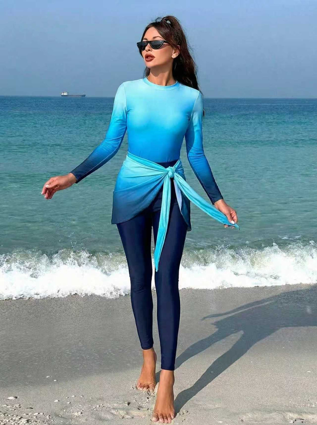 Women’s Stylish Surf Suit with Elegant Wrap Details Mune Fashion