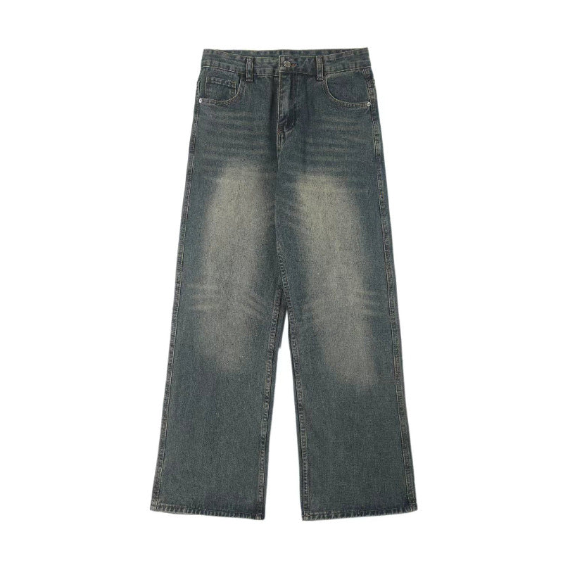 Men's Extra Loose Fit Vintage Denim Jeans in Floor-Length Baggy Cut Mune Fashion