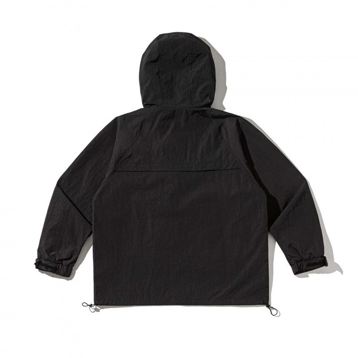 Unisex Technical Oversized Hooded Jacket with Mesh Ventilation Zones, Zipper and Drawstring Mune Fashion