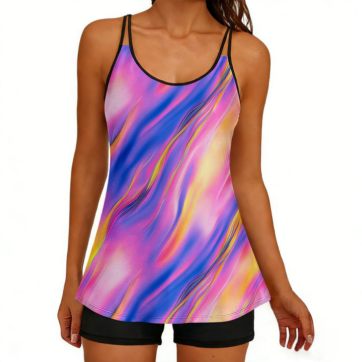 Damen Sportliches Tank-Top mit Shorts Echo Archiv