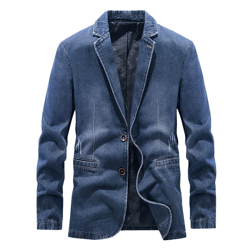 Men's Fashionable Denim Blazer Mune Fashion