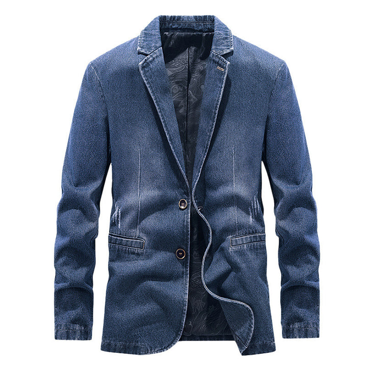 Men's Fashionable Denim Blazer Mune Fashion