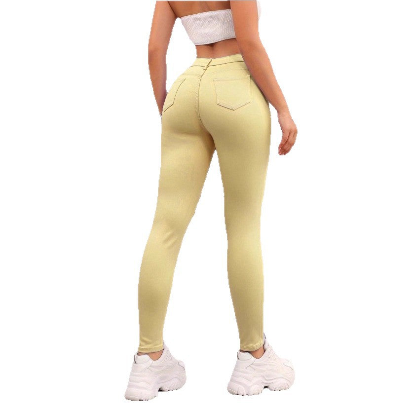 Women Thermo-Skinny-Jeans with Fleece Lining and High Waist Mune Fashion
