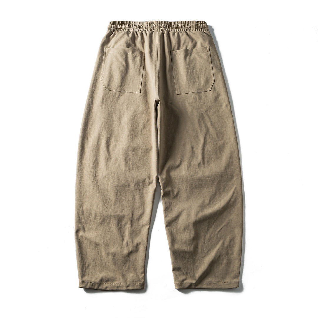 Men's tapered utility pants with elastic waistband and drawstring Mune Fashion