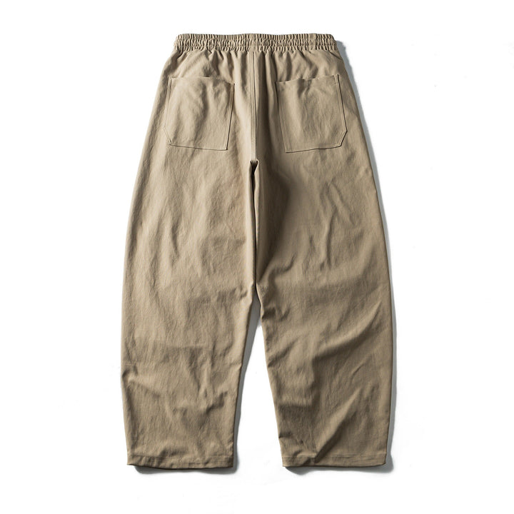 Men's tapered utility pants with elastic waistband and drawstring Mune Fashion