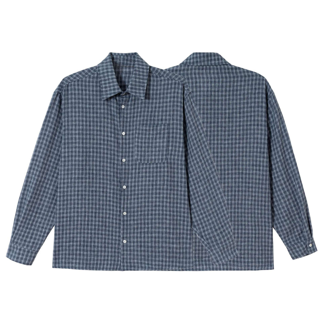 Men's Oversized Flannel Shirt in Relaxed Fit with Chest Pocket Mune Fashion