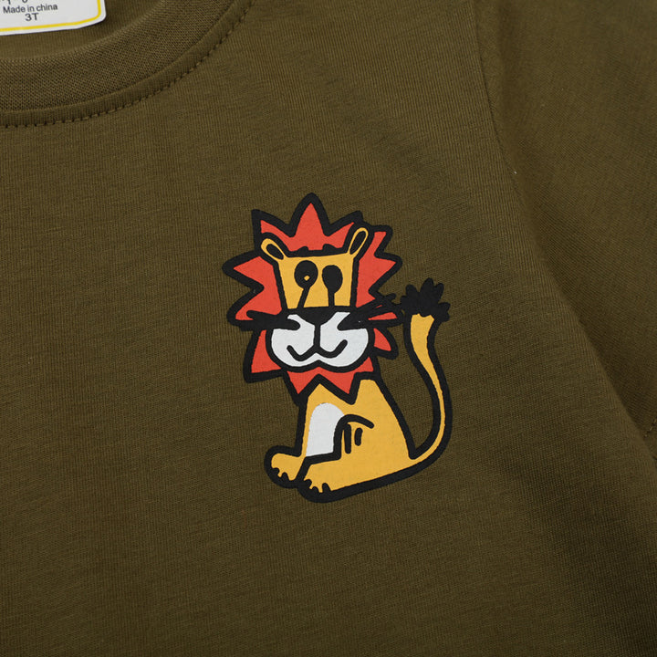 Kids T-Shirt with creative lion motif Mune Fashion