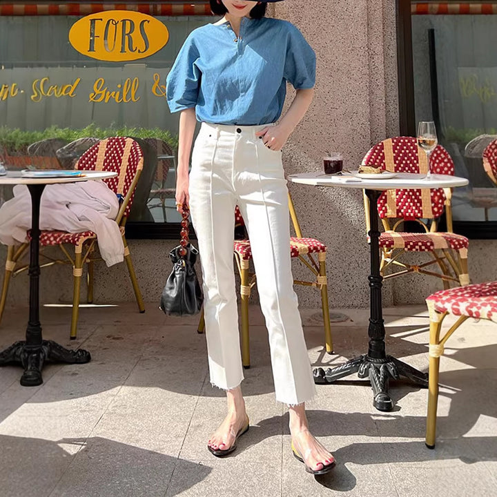 Women Fashionable and Casual Cotton Blouse Mune Fashion