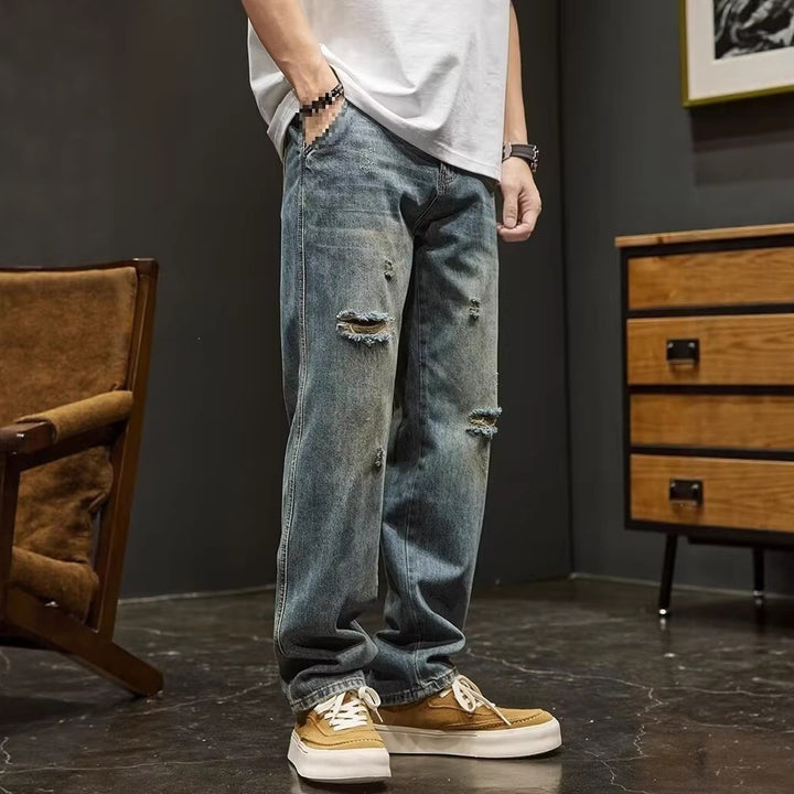 Men's Oversized Destroyed Jeans Mune Fashion
