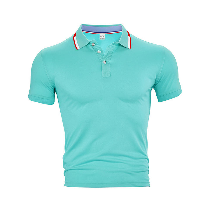 Men's slim fit functional polo with moisture-regulating technology and ribbed collar Mune Fashion