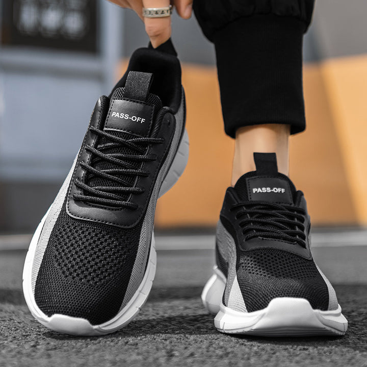 Men's breathable lightweight running and leisure sneakers with cushioning sole Mune Fashion