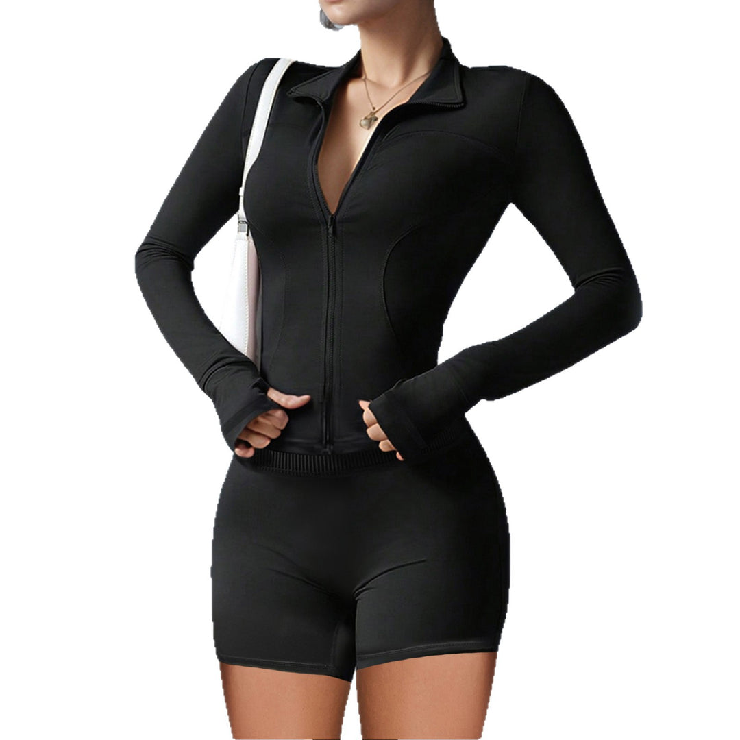 Women's sporty set with high collar and long sleeves Mune Fashion