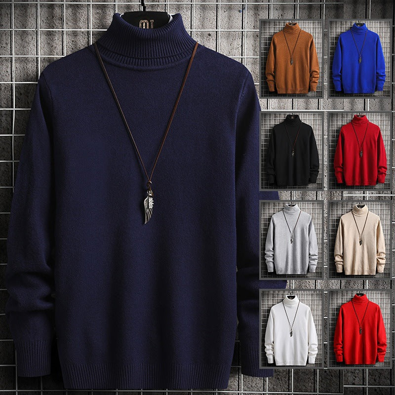 Men's high-quality thermal turtleneck sweater made of cotton blend with a soft feel and ribbed cuffs Mune Fashion