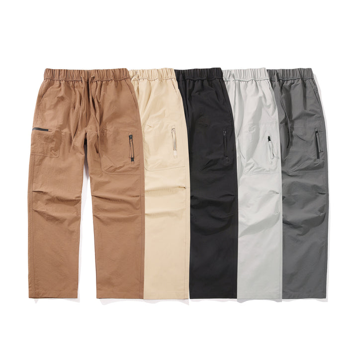 Men's Technical Utility Cargo Pants with Elastic Waistband and Knee Inserts Mune Fashion