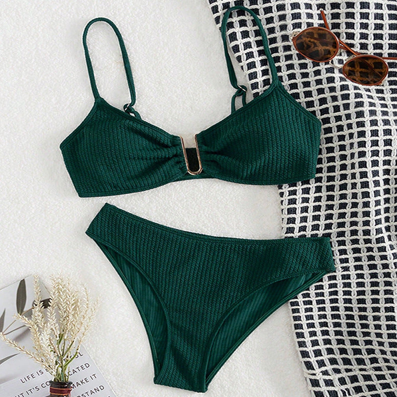 Women Triangle Bikini with delightful Cut-Out Detail Mune Fashion