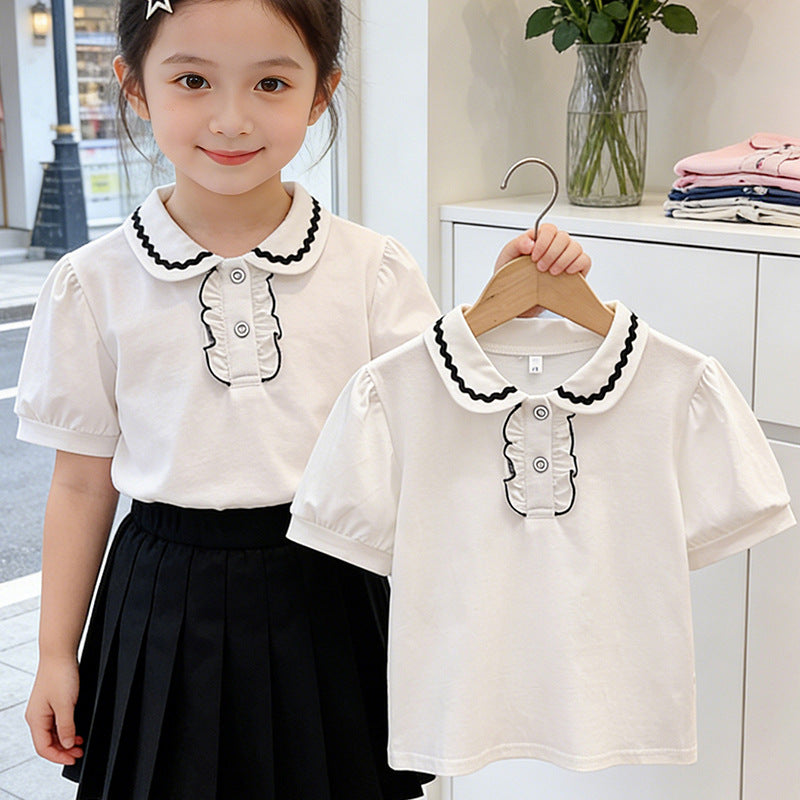 Girl's stylish blouse with ruffle details Mune Fashion