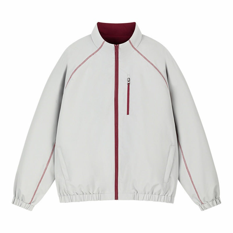 Unisex Light Transition Jacket with Raglan Sleeves, Full Zipper, Chest Pocket and Elastic Hem Mune Fashion