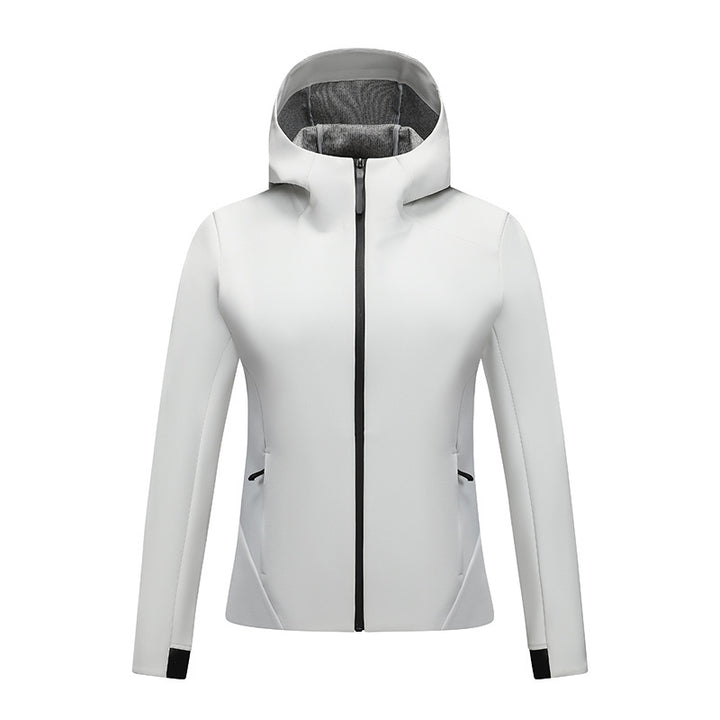 Women's softshell jacket with hood, tailored and windproof outdoor jacket Mune Fashion