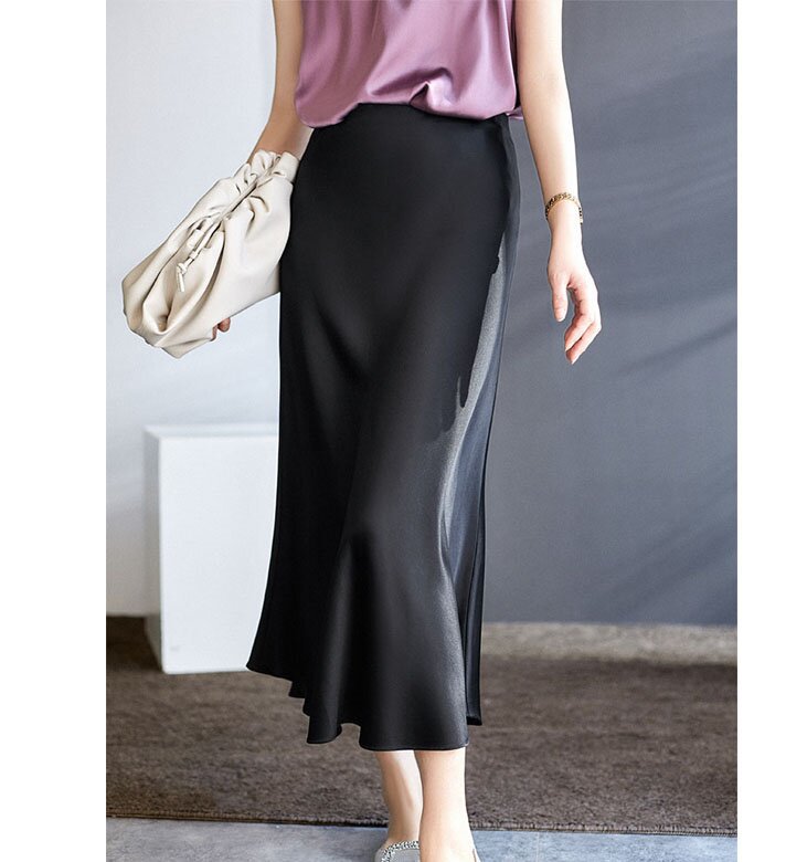 Women's Elegant Maxi Skirt with Flowing Cut Mune Fashion