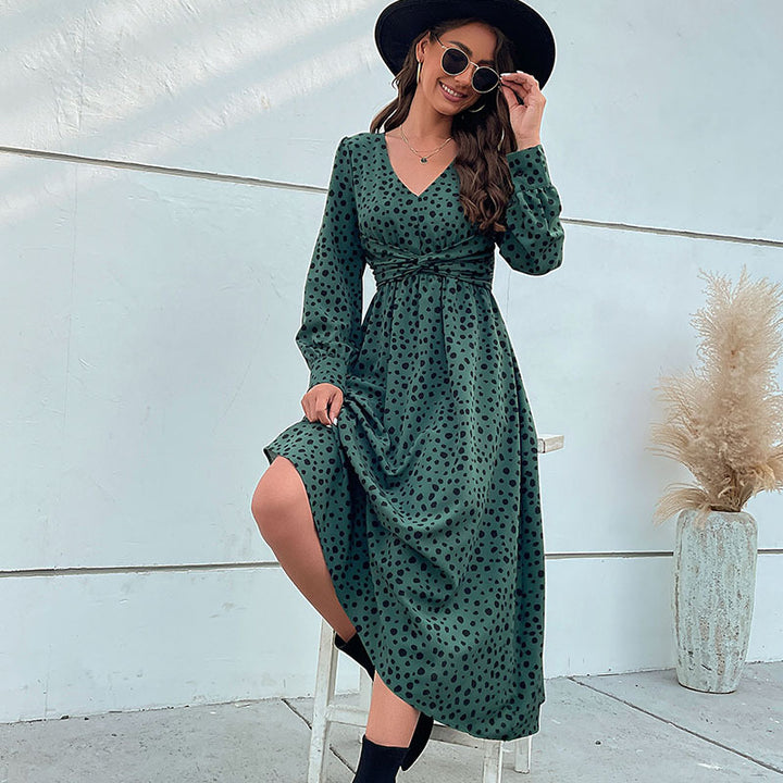 Women's Floral Maxi Dress with Wrap Effect Mune Fashion