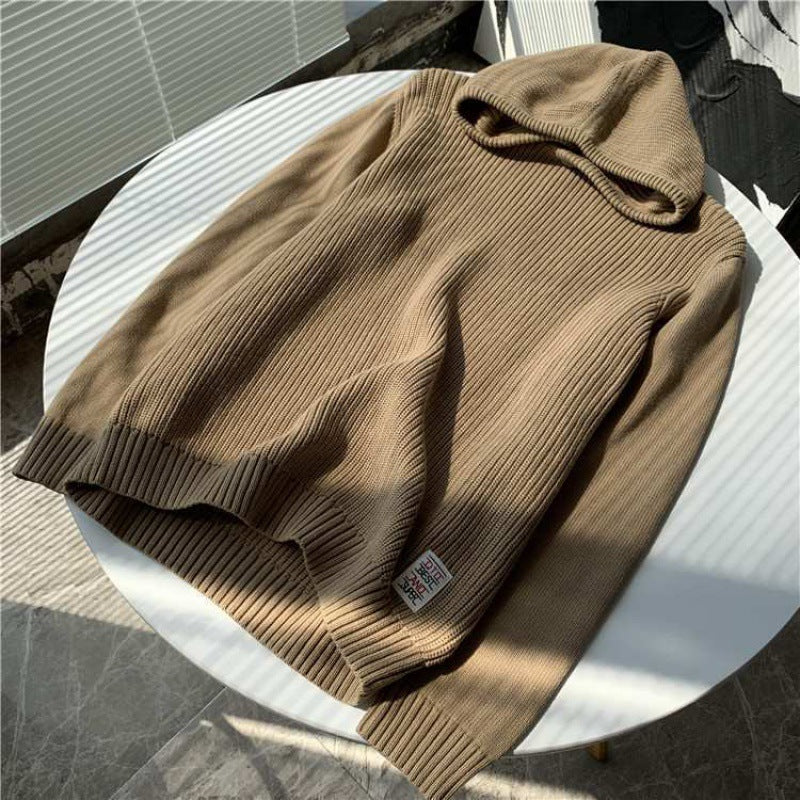 Women's Comfortable Hoodie Made of Ribbed Knit Mune Fashion
