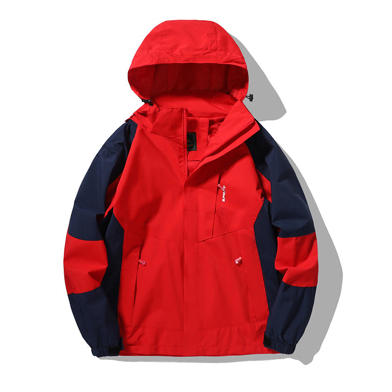 Men's nano wind and water-resistant outdoor hoodie jacket with ventilation mesh, adjustable hood and concealed front flap Mune Fashion