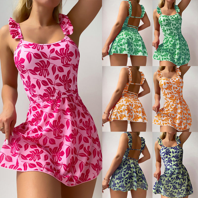 Women’s swimsuit dress with floral pattern Mune Fashion