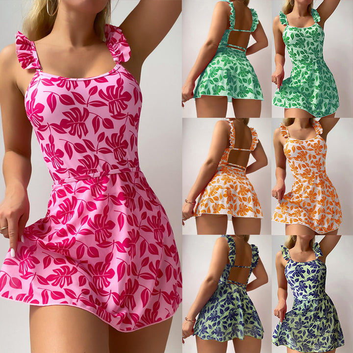 Women’s swimsuit dress with floral pattern Mune Fashion
