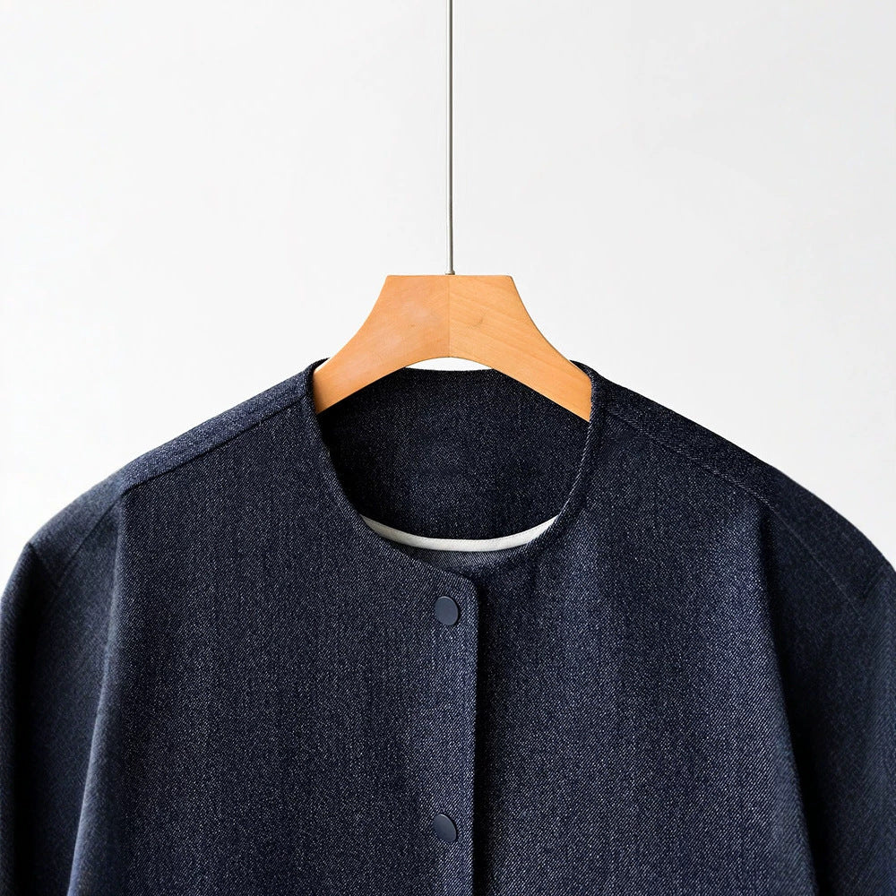 Women Fashion Jacket with Buttons and Practical Pockets Mune Fashion