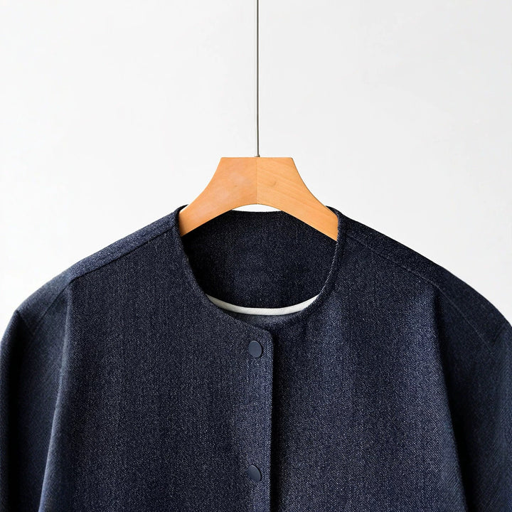 Women Fashion Jacket with Buttons and Practical Pockets Mune Fashion