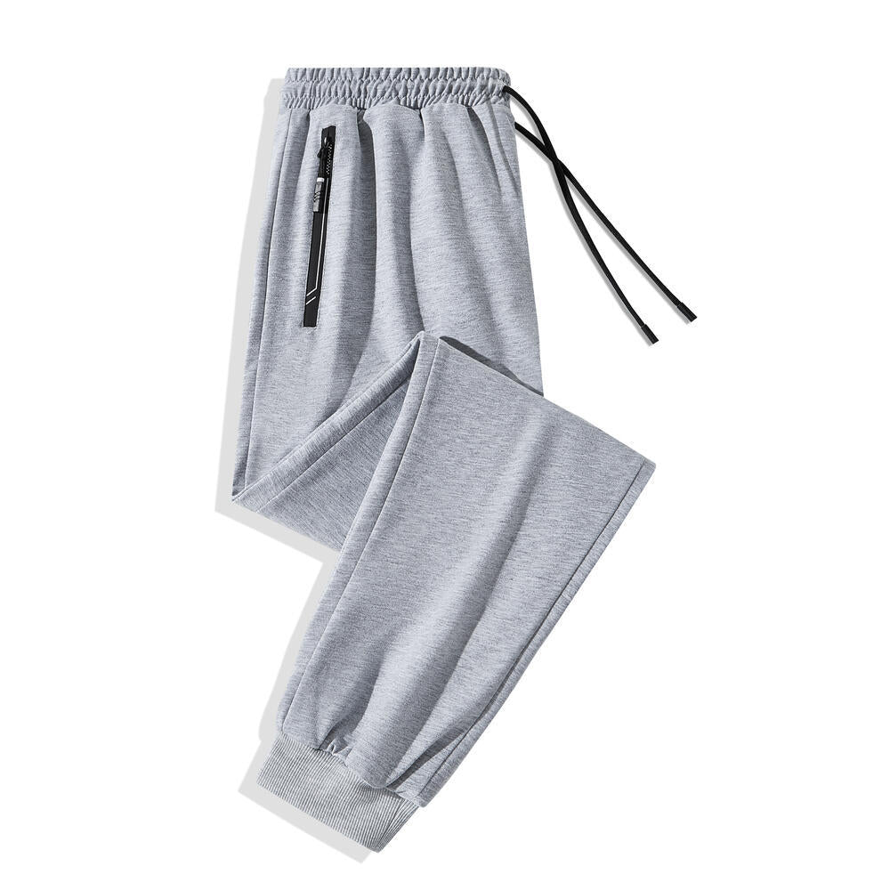 Men's Sporty Jogging Pants with Zipper Mune Fashion