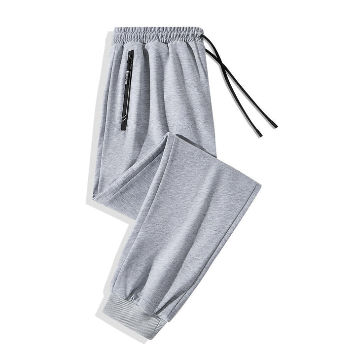 Men's Sporty Jogging Pants with Zipper Mune Fashion