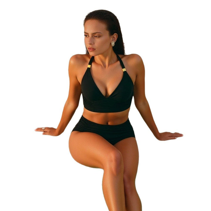 Women's Two-Piece Bikini with Elegant Embellishments Mune Fashion