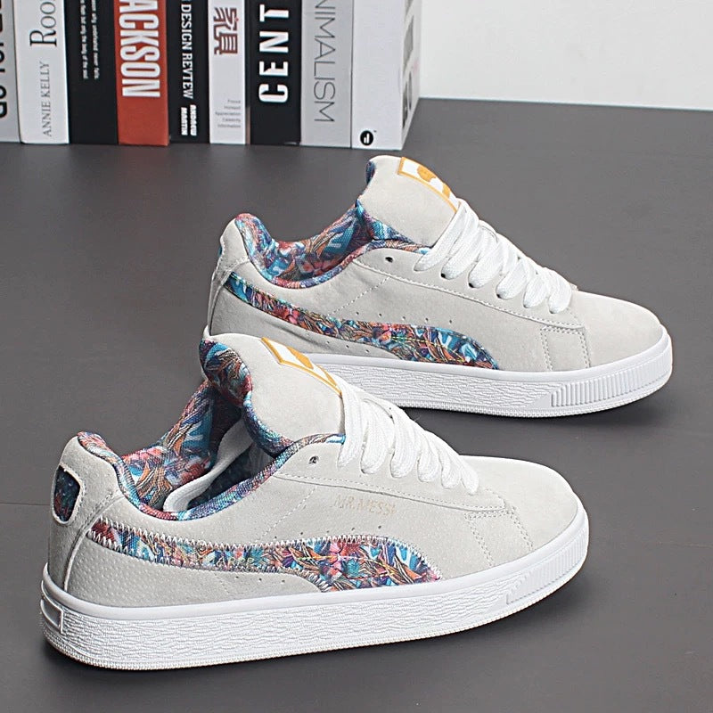 Ladies sneakers with floral lining and non-slip sole Mune Fashion