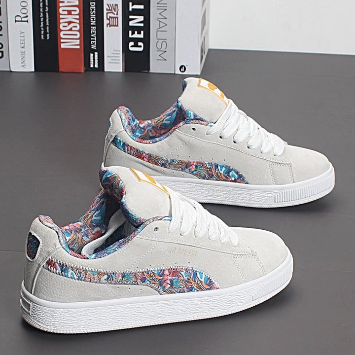Ladies sneakers with floral lining and non-slip sole Mune Fashion
