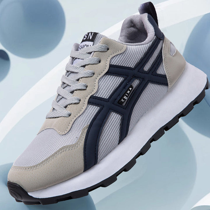 Unisex retro-inspired lightweight running shoes with breathable mesh and contoured sole Mune Fashion