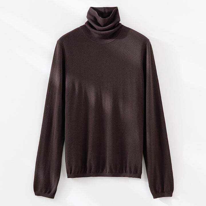 Ladies Fine Roll Neck Pullover made of light fine knit Mune Fashion