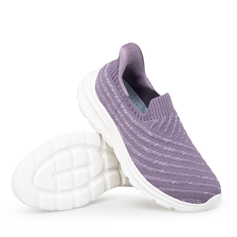 Women's nan elastic knit slippers with cushioned sole Mune Fashion