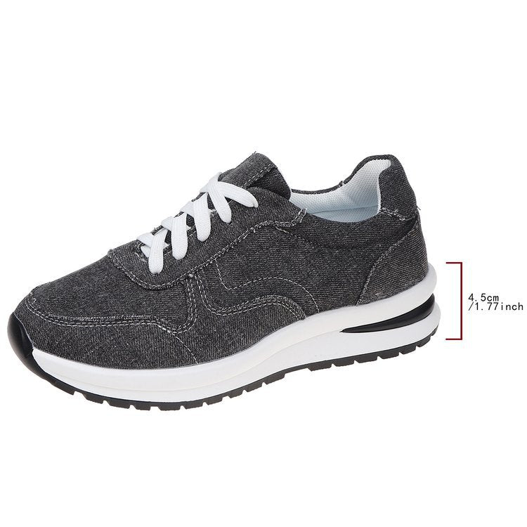 Women's sporty-elegant textile sneakers with cushioning EVA sole and padded insole Mune Fashion