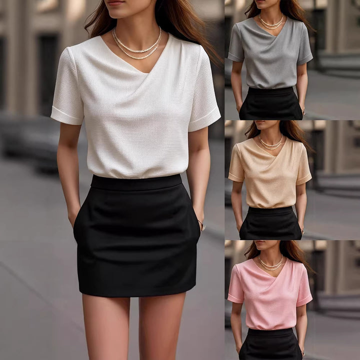 Women's wrap top with textured design Mune Fashion