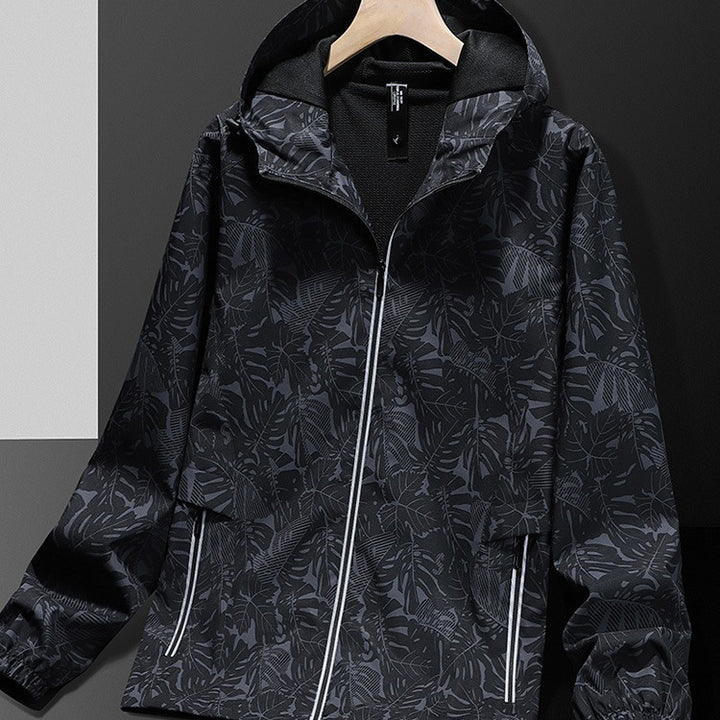 Women Lightweight Rain Jacket with Adjustable Hood Closure Mune Fashion