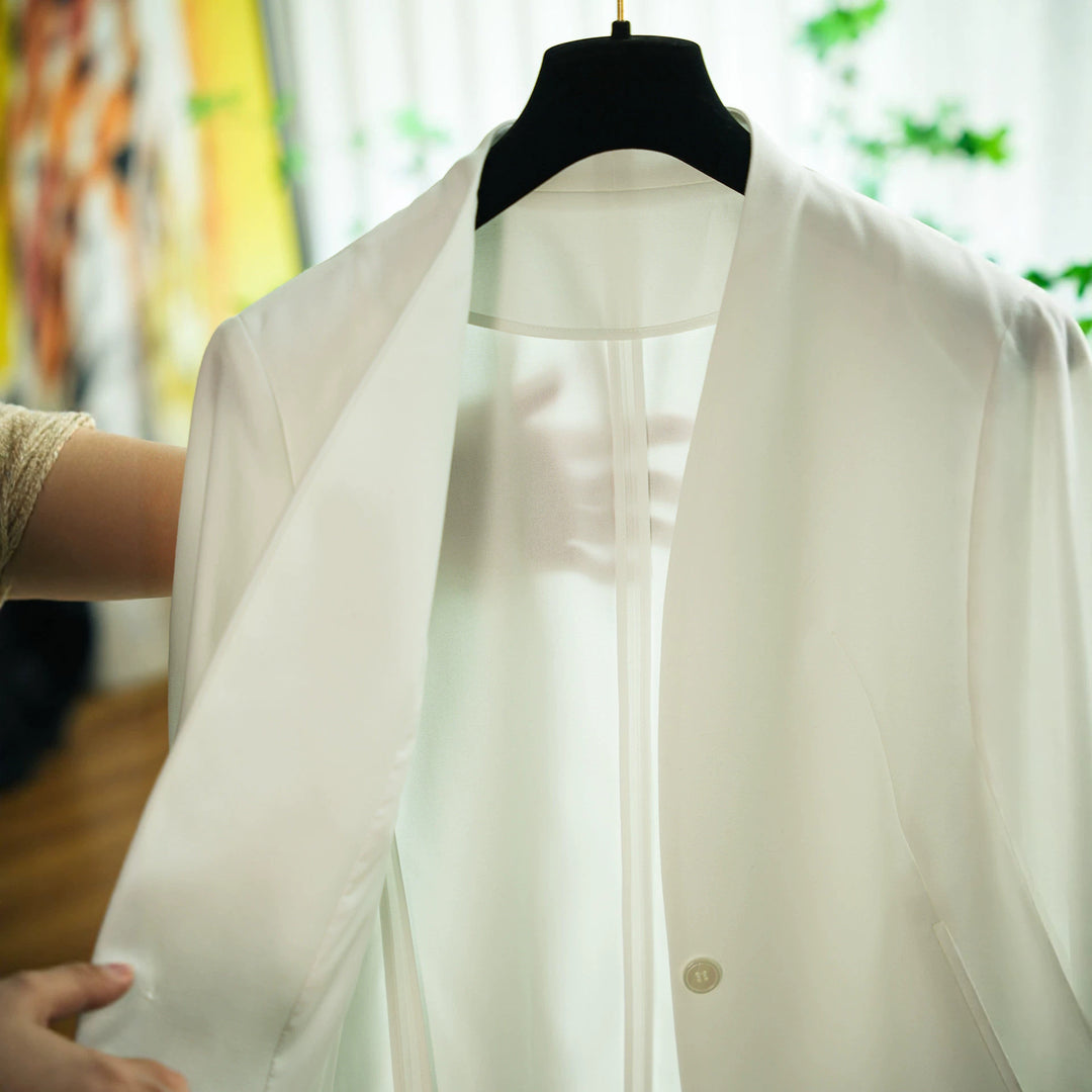 Women’s Stylish Blazer with Slightly Textured Surface Mune Fashion