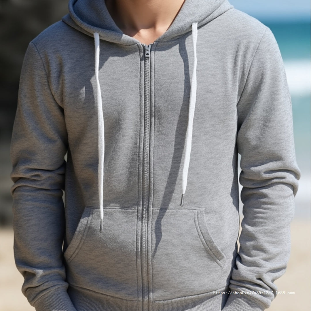 Men's hooded sweat jacket with full zip, kangaroo pockets & soft lining Mune Fashion