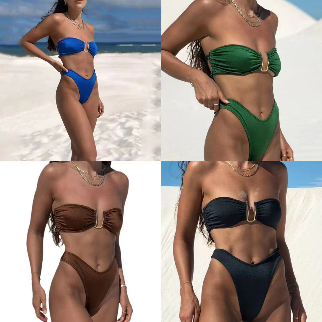 Women's bandeau bikini with elegant key detail Mune Fashion