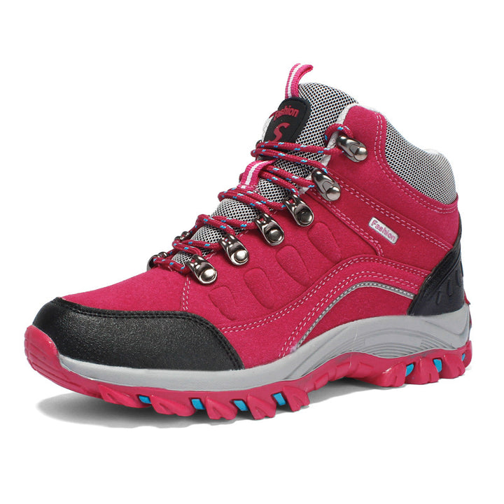 Women's Ankle-High Lightweight Trail Trekking Boots with Reinforced Toe Cap, Padded Ankle Collar, and Slip-Resistant Multi-Grip Outsole Mune Fashion